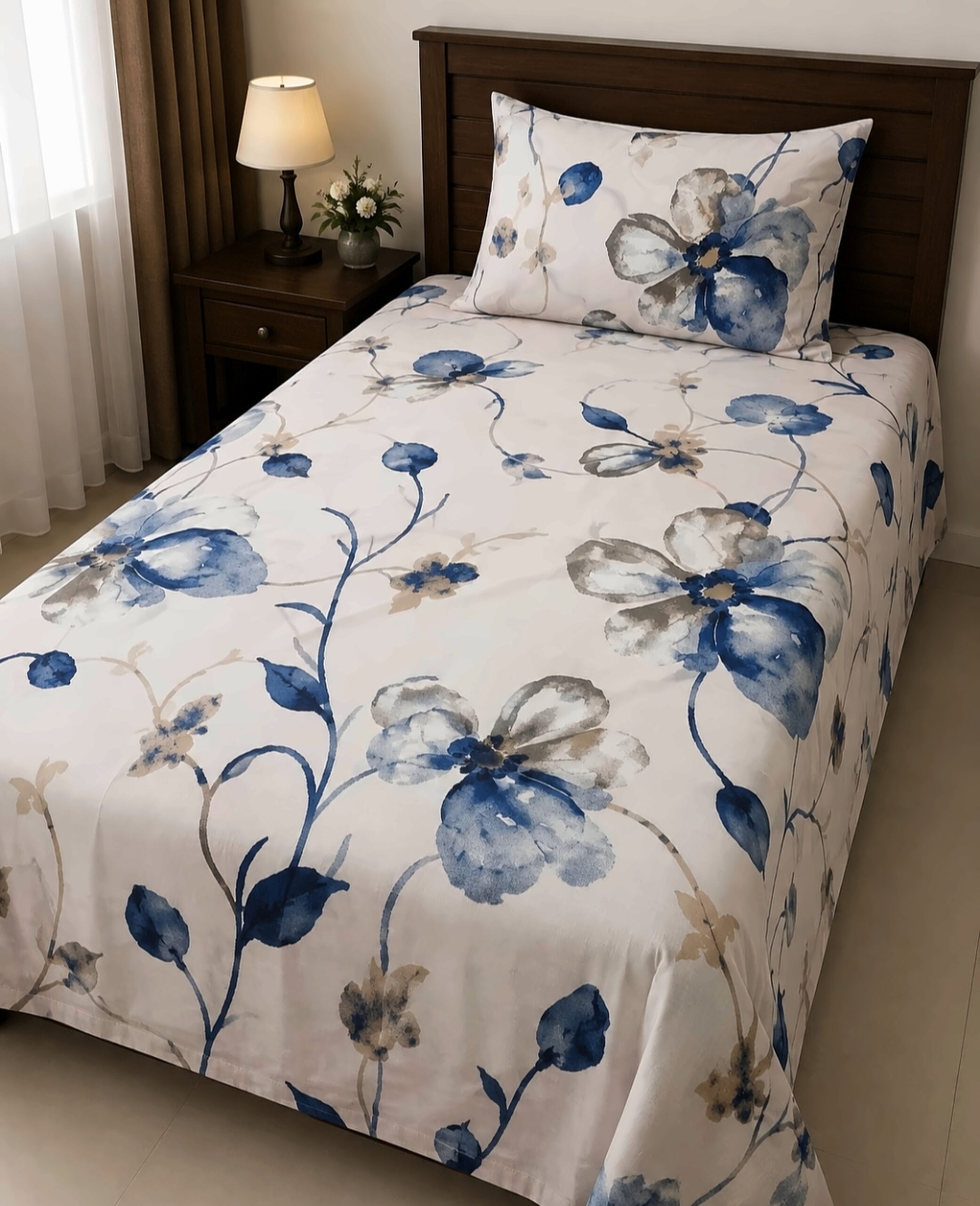 Watercolour Bloom Bedsheet Set