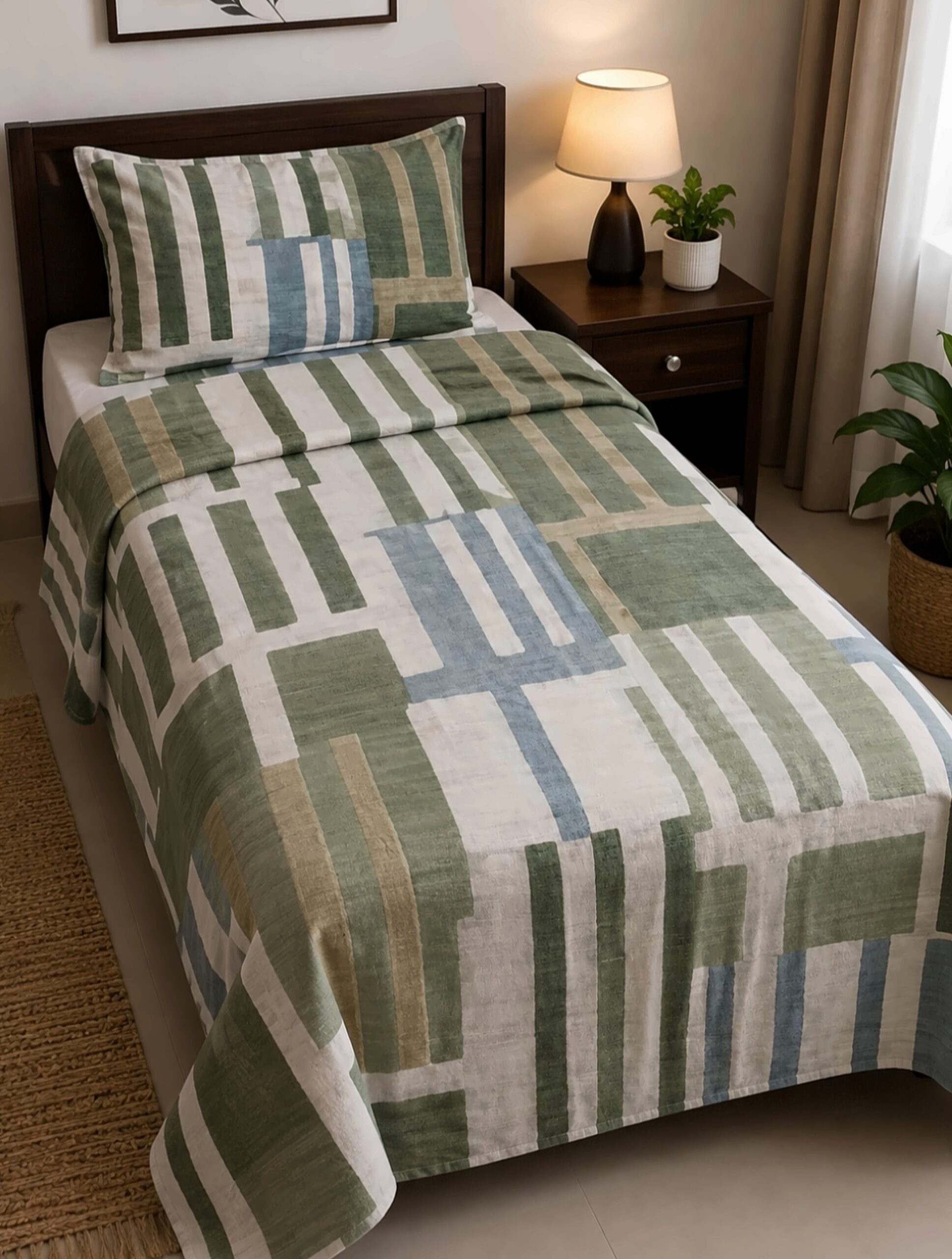 Terrace Block Bedsheet Set