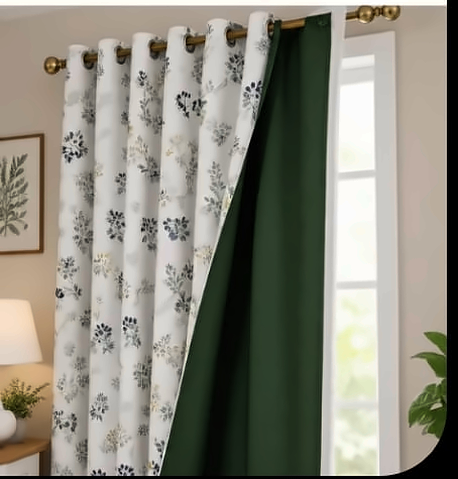 Fernwood Floral Blackout Panel