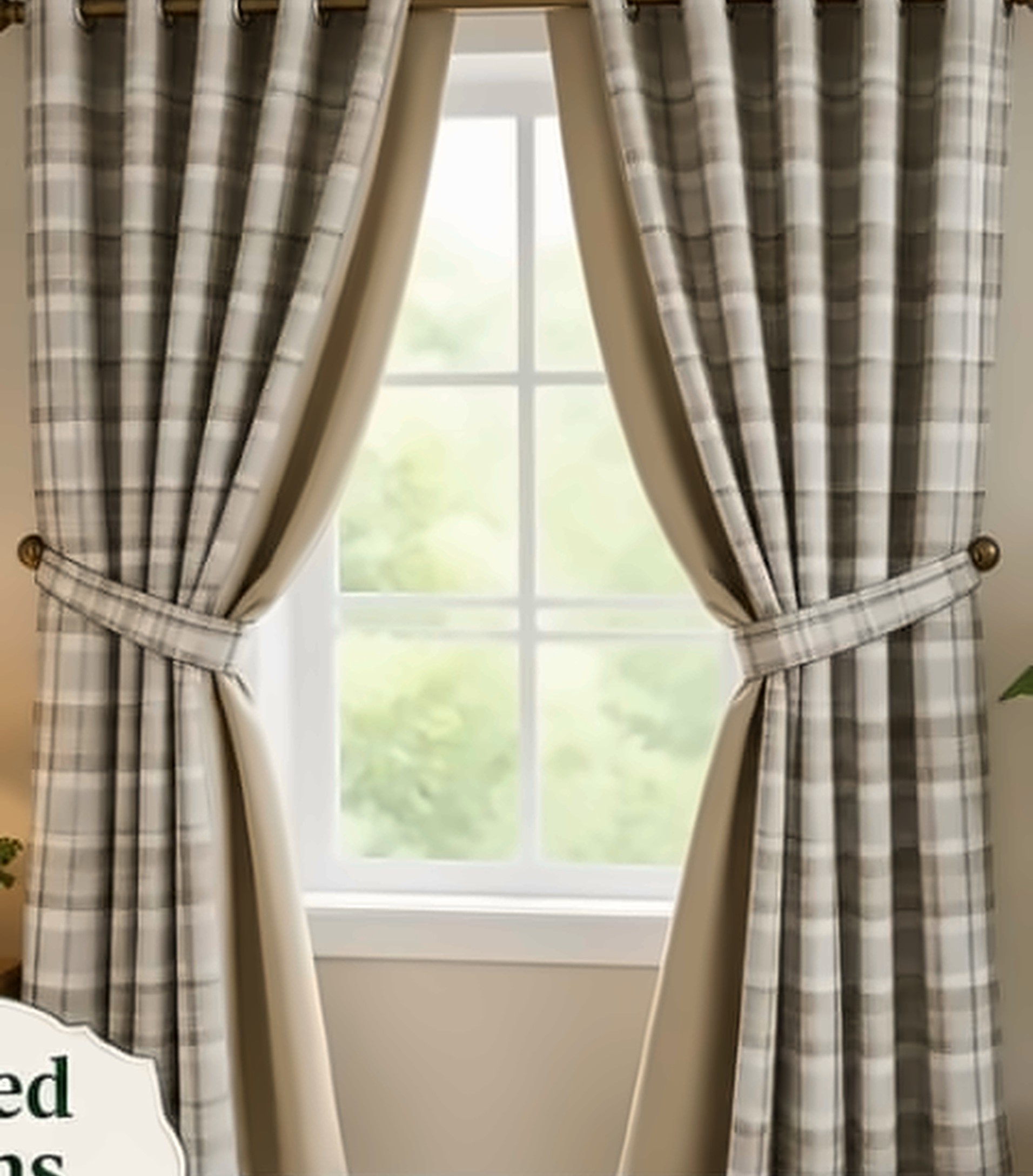 Softcheck Panel with Buckle Tie-Backs